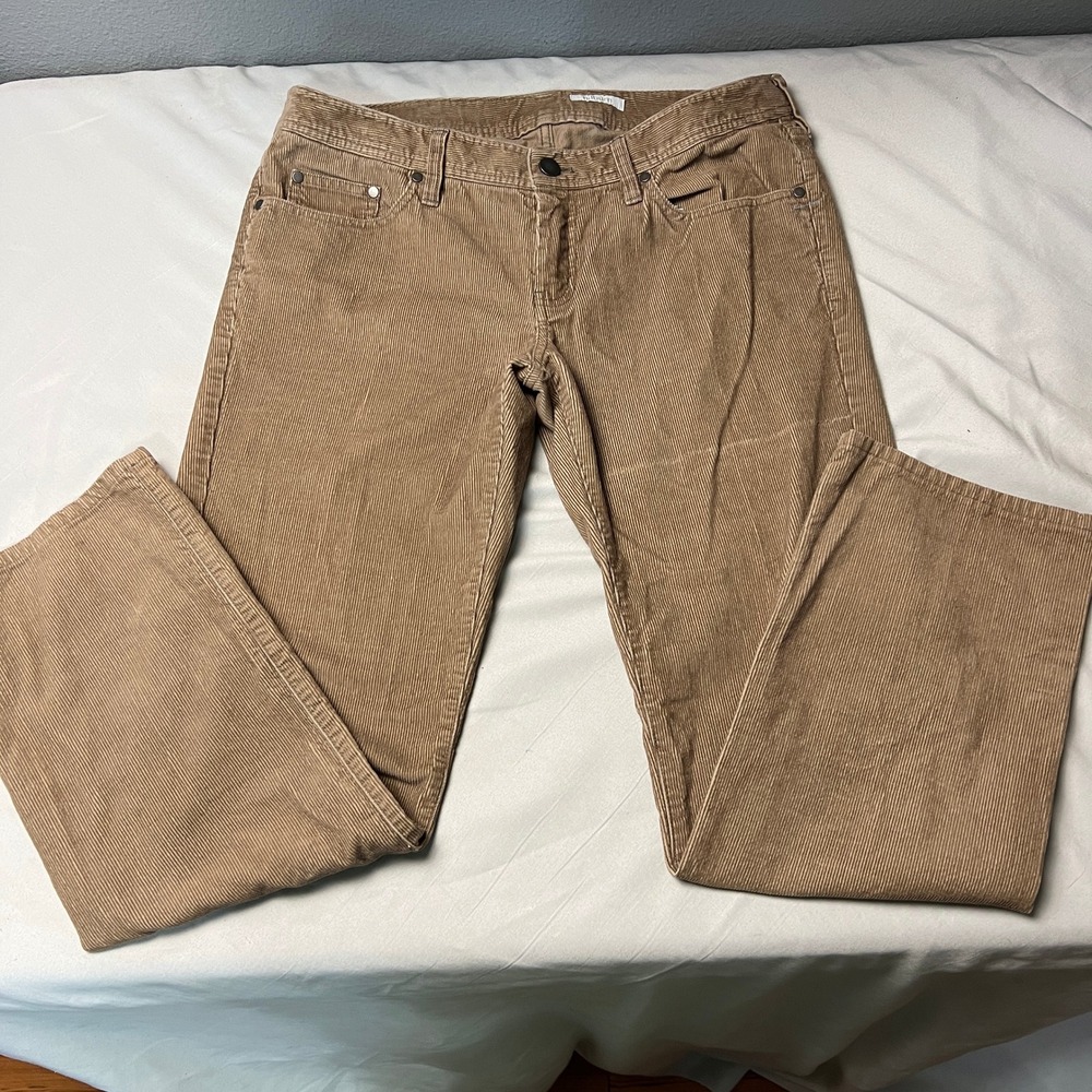 J. Hilburn Corduroy Chino Pants Relaxed Fit Casual Everyday Tan Brown Size 36x30
